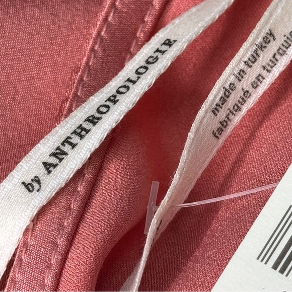 COPY - (NWT) Anthropologie Ruched Asymmetrical Mini Dress Coral Size 6 - Picture 13 of 15